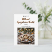 Happy National Gingerbread Cookie Day | Nov 21st Postkarte (Stehend Vorderseite)