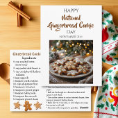 Happy National Gingerbread Cookie Day | Nov 21st Postkarte