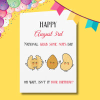 Happy National Grab Einige Nuts Tag Geburtstag Aug