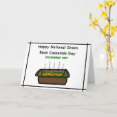 Happy National Green Bean Casserole Day Karte (Gelbe Blume)