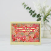 Happy National Gumdrop Day 15. Februar Postkarte (Stehend Vorderseite)