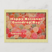 Happy National Gumdrop Day 15. Februar Postkarte (Vorderseite)