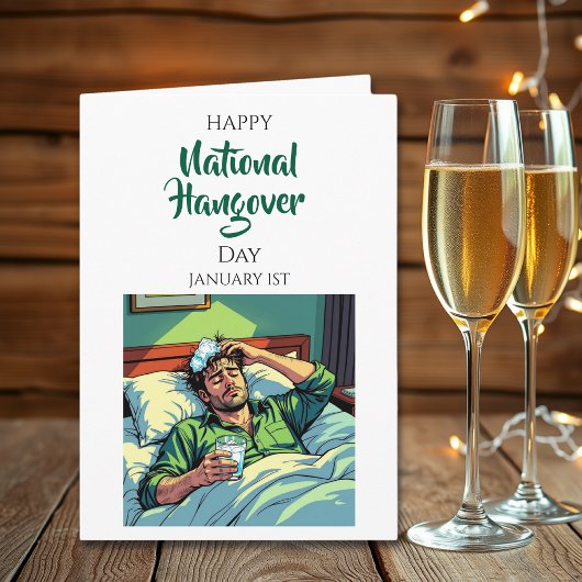 Happy National Hangover Day | January 1st Karte