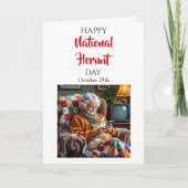 Happy National Hermit Day | October 29th Karte (Vorderseite)