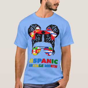Happy National Hispanic Heritage Monte Latina Wome T-Shirt