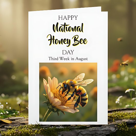 Happy National Honey Bee Day! Karte