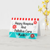 Happy National Hospice Palliative Care Monat Karte (Gelbe Blume)