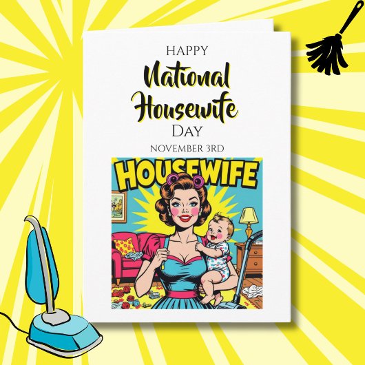 Happy National Housewife's day | November 3rd Karte