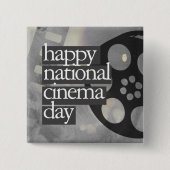 Happy National Kino Day Button (Vorderseite)