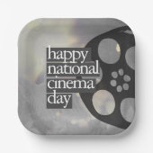 Happy National Kino Day Pappteller (Vorderseite)