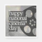 Happy National Kino Day Serviette (Vorderseite)