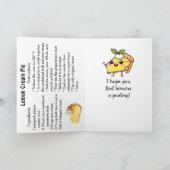 Happy National Lemon Cream Pie | Nov 29th Karte (Innenseite)