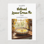 Happy National Lemon Cream Pie | Nov 29th Postkarte (Vorderseite)
