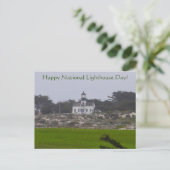 Happy National Lighthouse Day! Postkarte (Stehend Vorderseite)