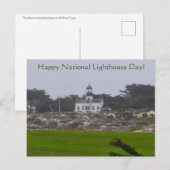 Happy National Lighthouse Day! Postkarte (Vorne/Hinten)