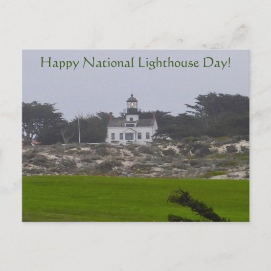 Happy National Lighthouse Day! Postkarte (Vorderseite)