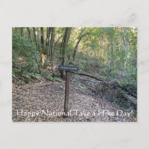 Happy National machen einen Wandertag! Postkarte