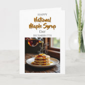 Happy National Maple Syrup Day | December 17th Karte (Vorderseite)