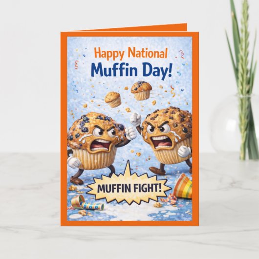Happy National Muffin Day Greeting Card, Feb 20th Karte (Vorderseite)