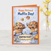 Happy National Muffin Day Greeting Card, Feb 20th Karte (Gelbe Blume)