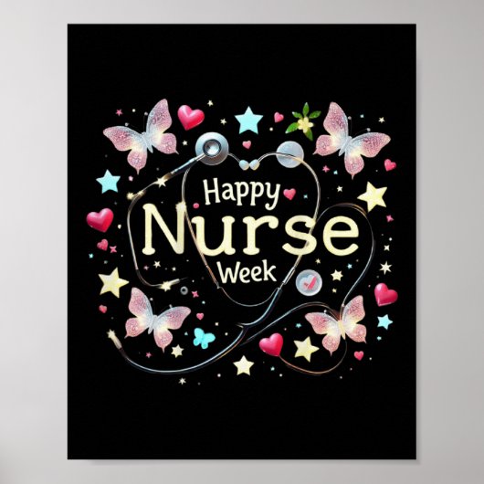 Happy National Nurses Week 2025 - Niedlich Future Poster (Vorne)
