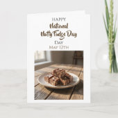 Happy National Nutty Fudge Day | May 12th Karte (Vorderseite)