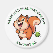 Happy National Pass Gas Day | January 7th Magnet (Vorne)