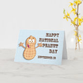 Happy National Peanut Day 13. September Karte (Gelbe Blume)