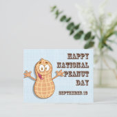 Happy National Peanut Day 13. September Postkarte (Stehend Vorderseite)