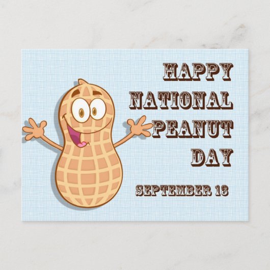 Happy National Peanut Day 13. September Postkarte (Vorderseite)