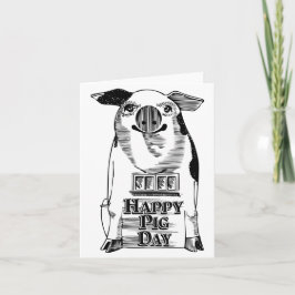 Happy National Pig Day Karte