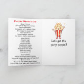 Happy National Popcorn Month! October Karte (Innenseite)