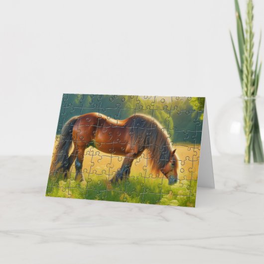 Happy National Puzzle Day Karte (Vorderseite)