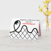 Happy National Roller Untersetzer Day - August 16. Karte (Gelbe Blume)