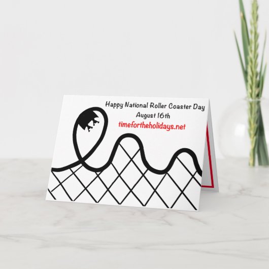 Happy National Roller Untersetzer Day - August 16. Karte (Vorderseite)