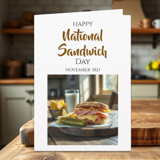 Happy National Sandwich Day | November 3rd Karte