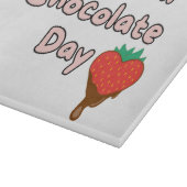 Happy National Schokolade Day Schneidebrett (Ecke)