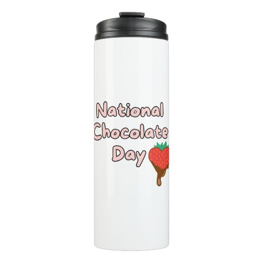 Happy National Schokolade Day Thermosbecher (Vorderseite)