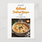 Happy National Seafood Bisque Day Recipe Card Postkarte (Vorderseite)