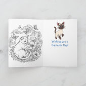 Happy National Siamese Cat Day | April 6th Karte (Innenseite)