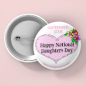 Happy National Sisters Day - 25. September Button