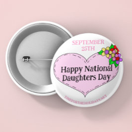Happy National Sisters Day - 25. September Button