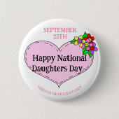 Happy National Sisters Day - 25. September Button (Vorderseite)