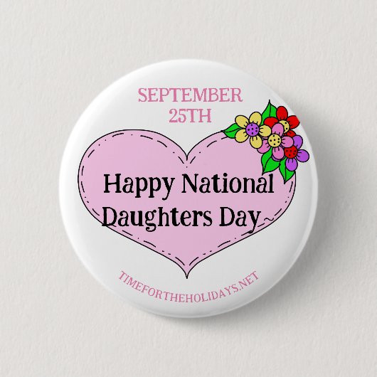 Happy National Sisters Day - 25. September Button (Vorderseite)