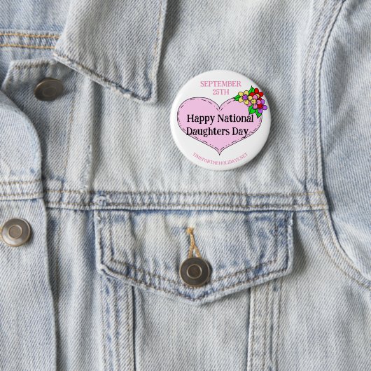 Happy National Sisters Day - 25. September Button (Beispiel)
