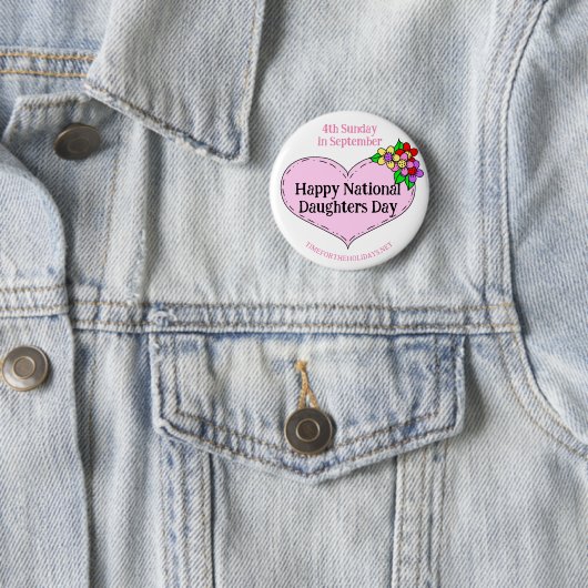 Happy National Sisters Day Button (Beispiel)