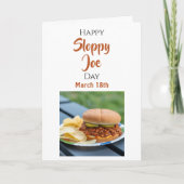 Happy National Sloppy Joe Day - March 18th Karte (Vorderseite)