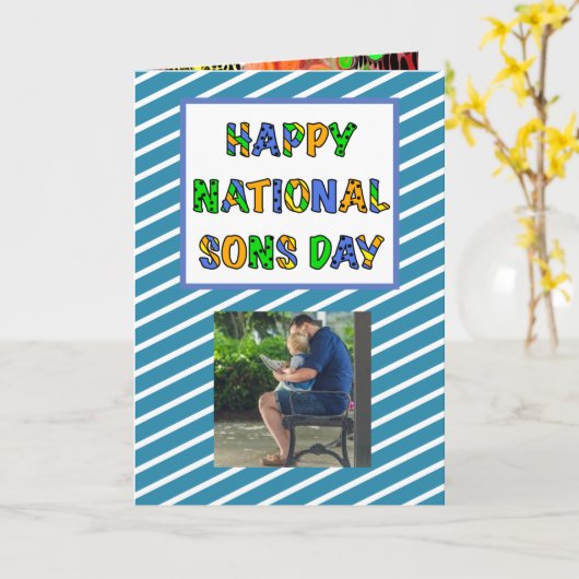 Happy National Sons Day | 28. September Card Karte (Gelbe Blume)