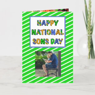 Happy National Sons Day   28. September Card Karte