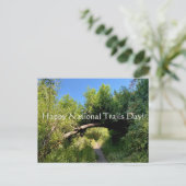 Happy National Trails Day! Postkarte (Stehend Vorderseite)